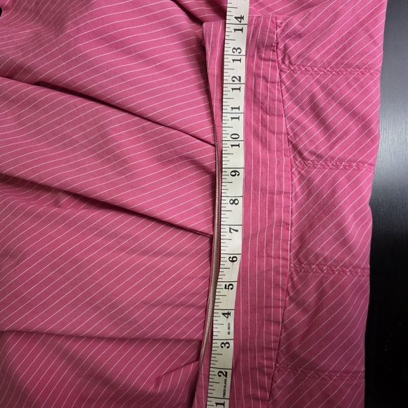 Old Navy Women Pink Pinstripe Pleated Skirt Just Below Waist Size 2 - Picture 11 of 14